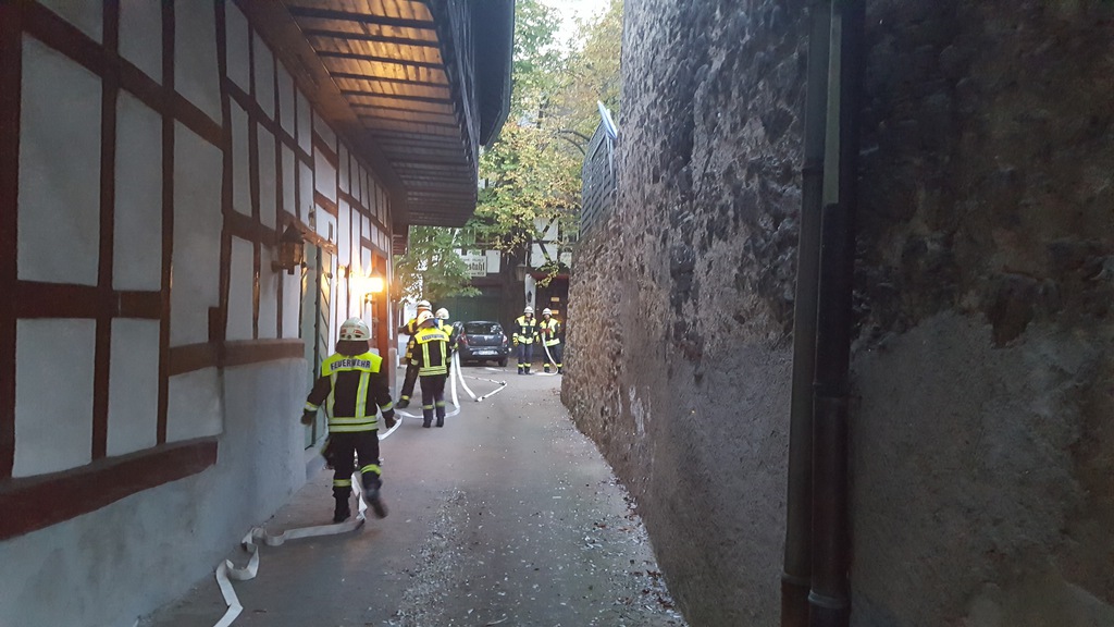 Brandschutz Übung Hotel Königstuhl Kameradschaft der Freiwilligen